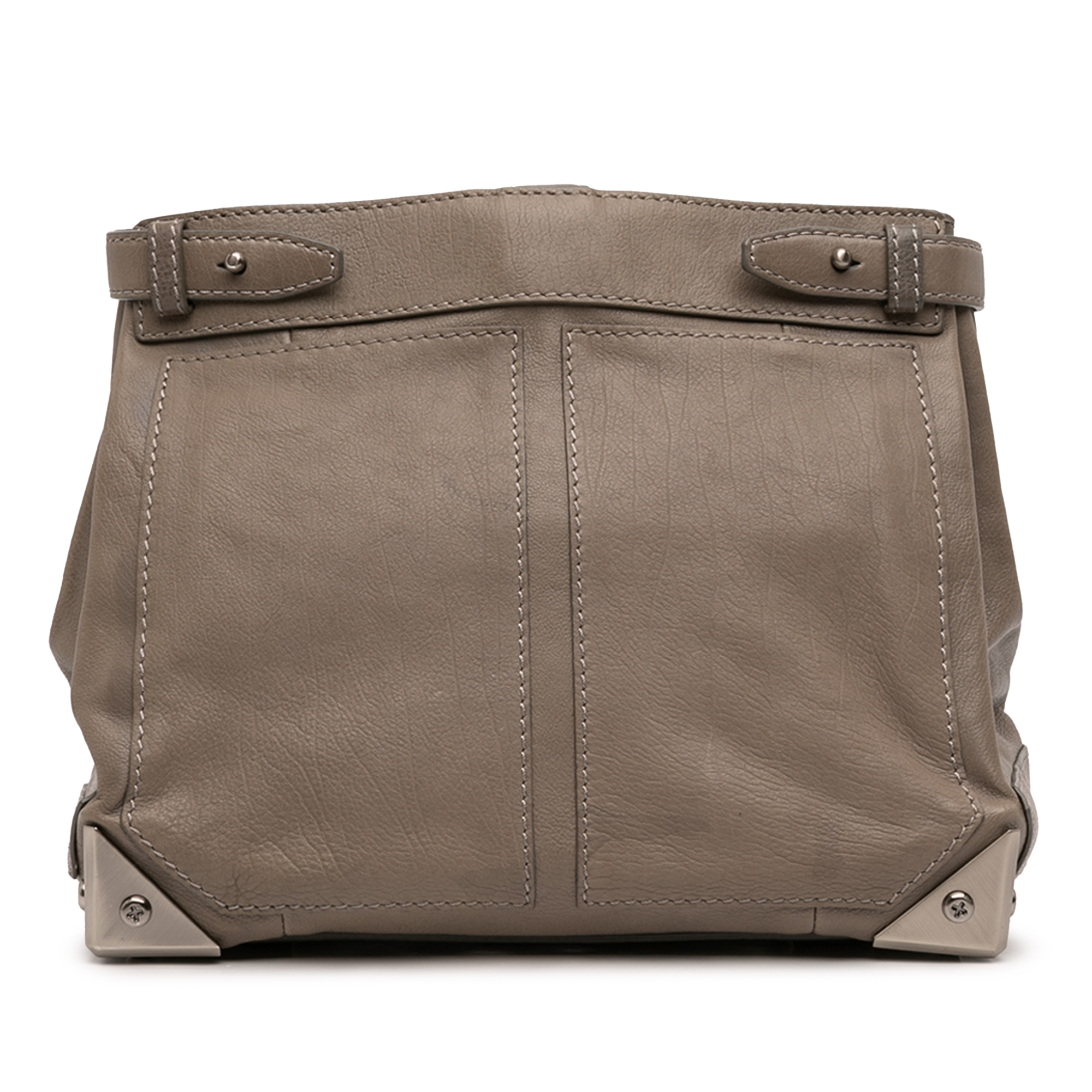 Pre-Loved Alexander Wang Leather Fold Over Trunk Adele Clutch